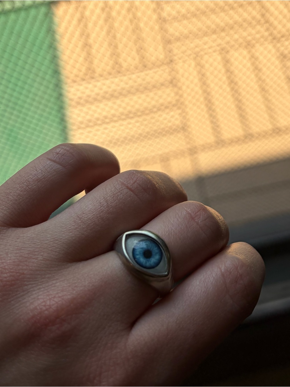 Untold Truth Sterling Silver Eye Ring
